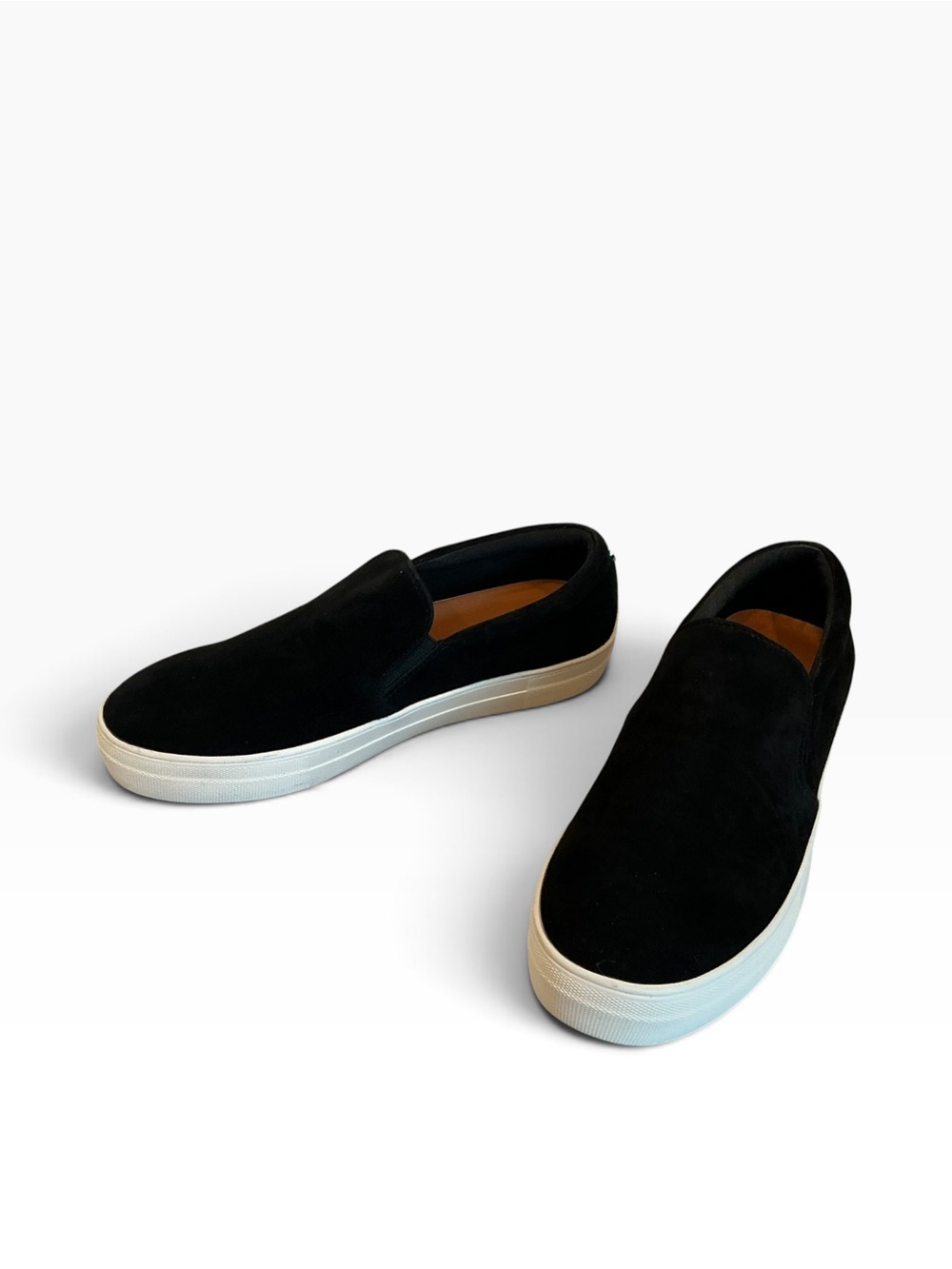 Steve Madden Gills Black Suede Platform Slip On Sneakers 10 - Picture 6 of 8